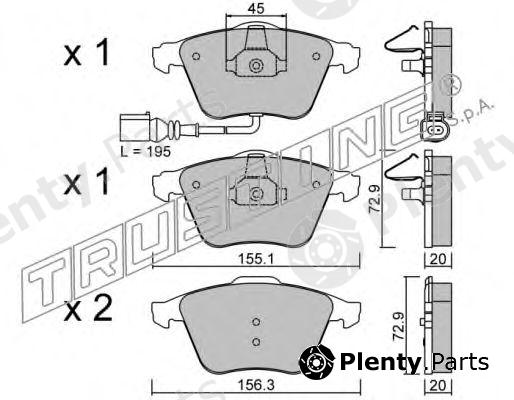  TRUSTING part 565.4 (5654) Brake Pad Set, disc brake