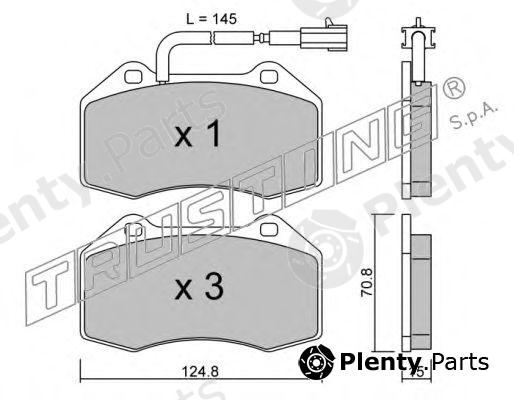  TRUSTING part 667.1 (6671) Brake Pad Set, disc brake