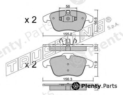  TRUSTING part 691.4 (6914) Brake Pad Set, disc brake
