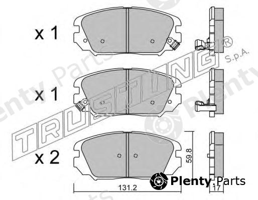  TRUSTING part 902.0 (9020) Brake Pad Set, disc brake