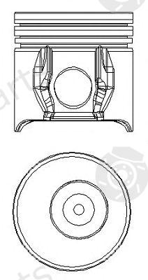  NÜRAL part 87-784821-10 (8778482110) Piston