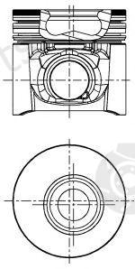  NÜRAL part 87-122208-00 (8712220800) Piston