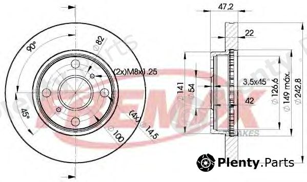  FREMAX part BD-0110 (BD0110) Brake Disc
