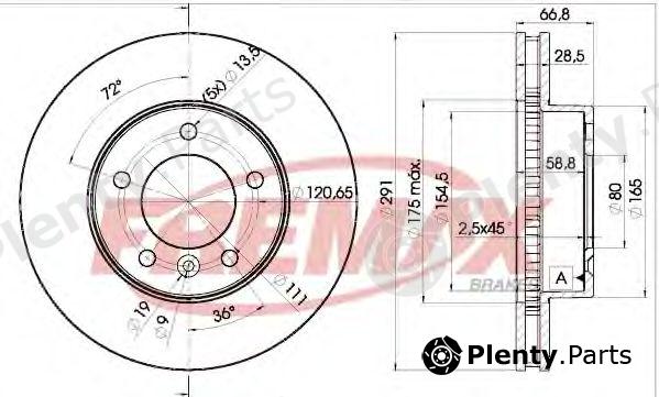  FREMAX part BD-2519 (BD2519) Brake Disc