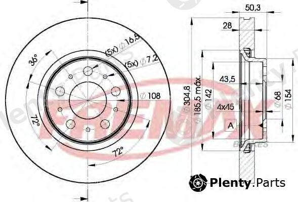  FREMAX part BD-4045 (BD4045) Brake Disc