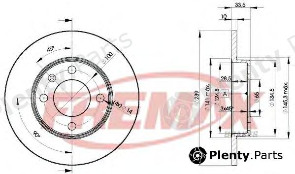  FREMAX part BD-5304 (BD5304) Brake Disc