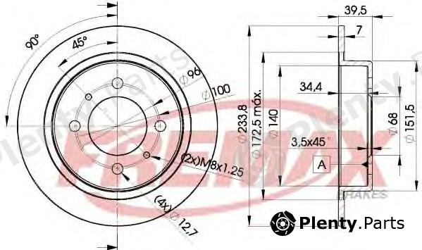  FREMAX part BD-5803 (BD5803) Brake Disc