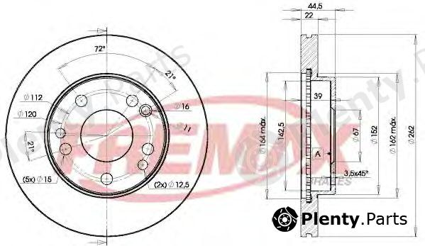  FREMAX part BD-7560 (BD7560) Brake Disc