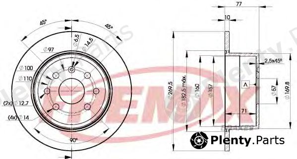  FREMAX part BD-9102 (BD9102) Brake Disc