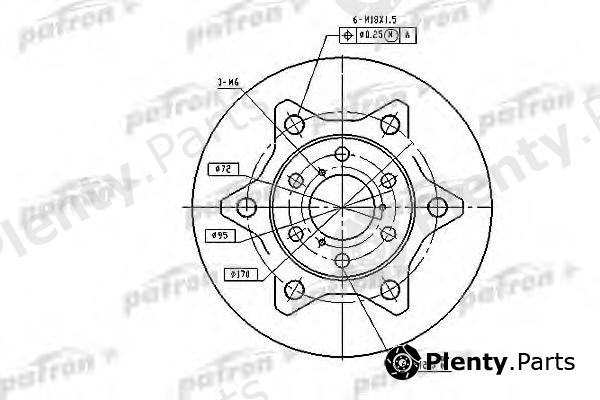  PATRON part PBD1758 Brake Disc