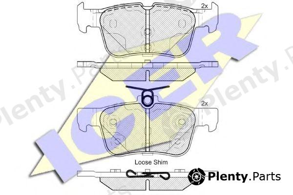  ICER part 182198 Brake Pad Set, disc brake