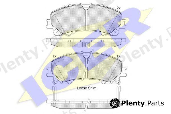  ICER part 182202 Brake Pad Set, disc brake