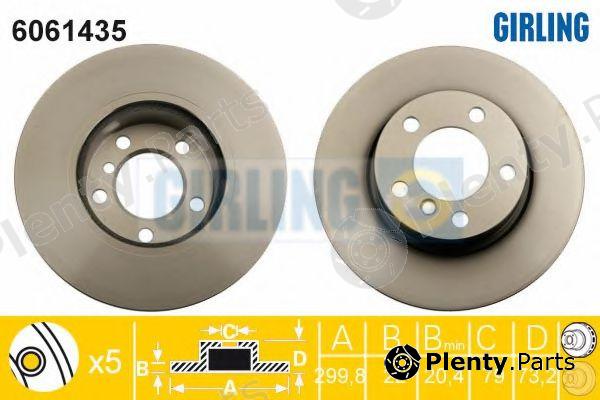  GIRLING part 6061435 Brake Disc