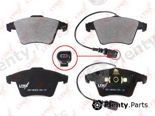  LYNXauto part BD-8006 (BD8006) Brake Pad Set, disc brake