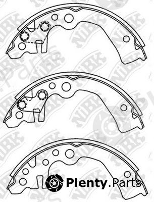  NiBK part FN1261 Brake Shoe Set