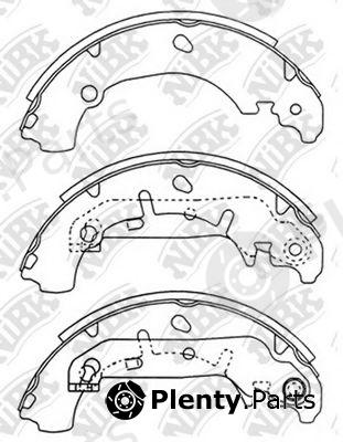  NiBK part FN3421 Brake Shoe Set