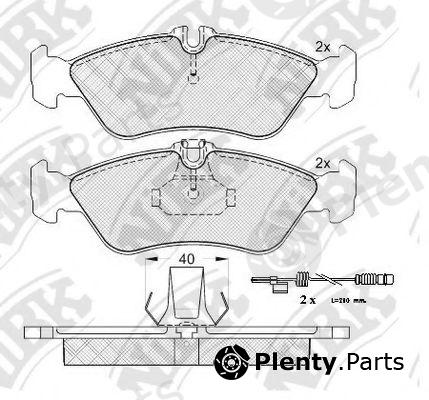  NiBK part PN0169W Brake Pad Set, disc brake
