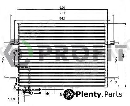  PROFIT part PR3510C3 Condenser, air conditioning