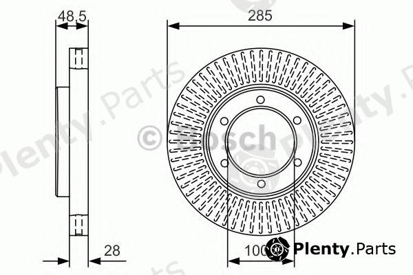  BOSCH part 0986479A95 Brake Disc