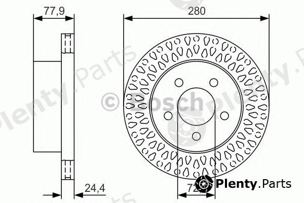  BOSCH part 0986479U00 Brake Disc