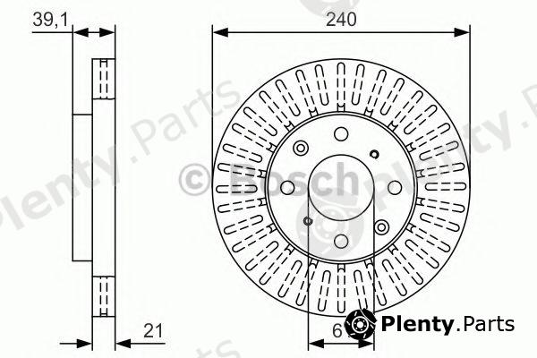  BOSCH part 0986479U15 Brake Disc