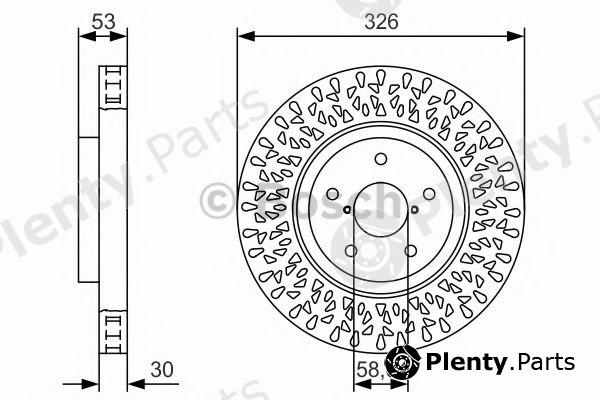  BOSCH part 0986479U39 Brake Disc