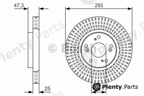  BOSCH part 0986479U63 Brake Disc