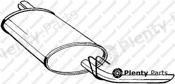  BOSAL part 200-399 (200399) End Silencer