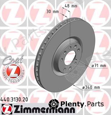  ZIMMERMANN part 440.3130.20 (440313020) Brake Disc