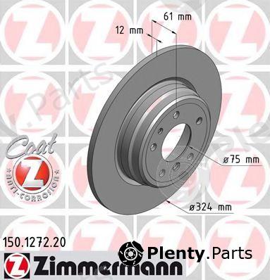  ZIMMERMANN part 150.1272.20 (150127220) Brake Disc