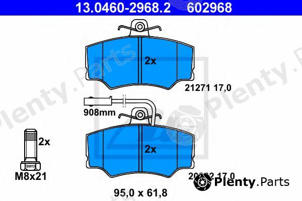  ATE part 13.0460-2968.2 (13046029682) Brake Pad Set, disc brake