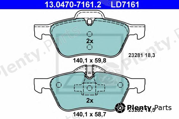  ATE part 13.0470-7161.2 (13047071612) Brake Pad Set, disc brake