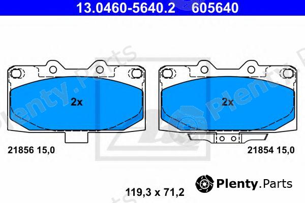  ATE part 13.0460-5640.2 (13046056402) Brake Pad Set, disc brake