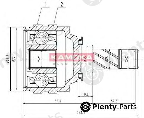  KAMOKA part 8717 Joint Kit, drive shaft