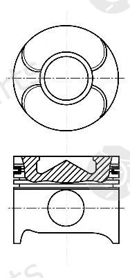  NÜRAL part 87-117907-00 (8711790700) Piston