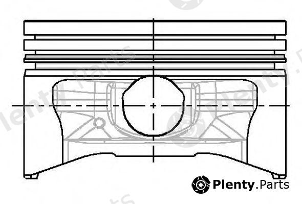  NÜRAL part 87-206607-10 (8720660710) Piston