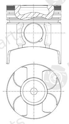  NÜRAL part 87-307607-40 (8730760740) Piston