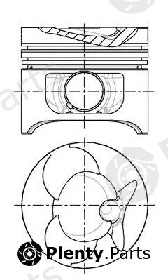  NÜRAL part 87-743107-10 (8774310710) Piston
