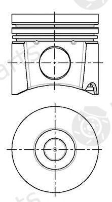 NÜRAL part 87-140007-00 (8714000700) Piston