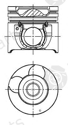  NÜRAL part 87-431707-00 (8743170700) Piston
