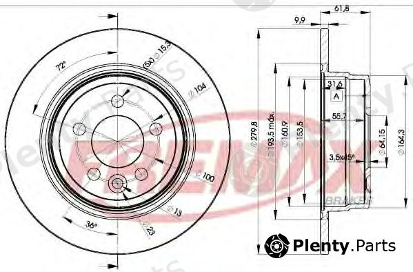  FREMAX part BD-0847 (BD0847) Brake Disc