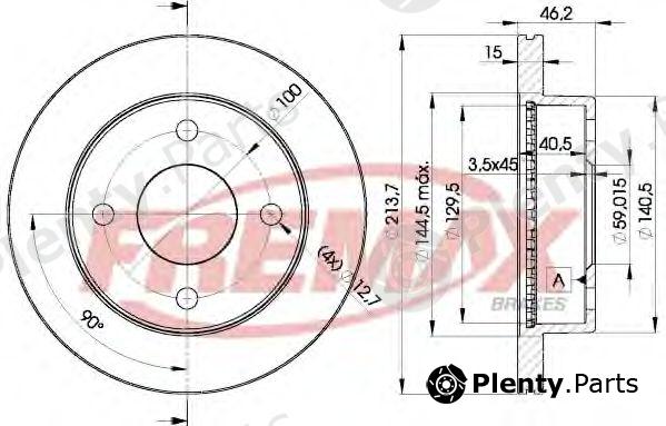  FREMAX part BD-4105 (BD4105) Brake Disc