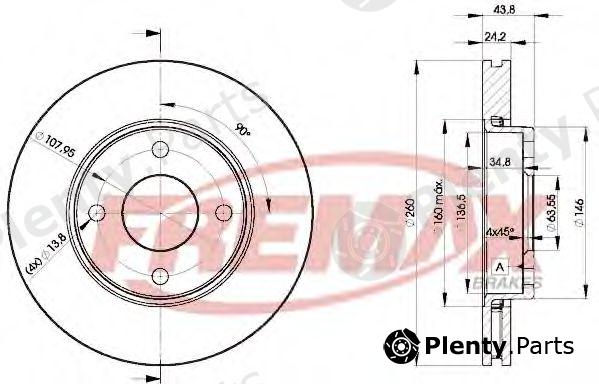  FREMAX part BD-5950 (BD5950) Brake Disc
