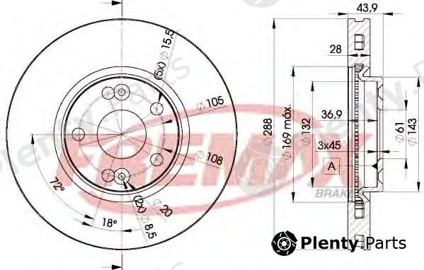  FREMAX part BD-6029 (BD6029) Brake Disc