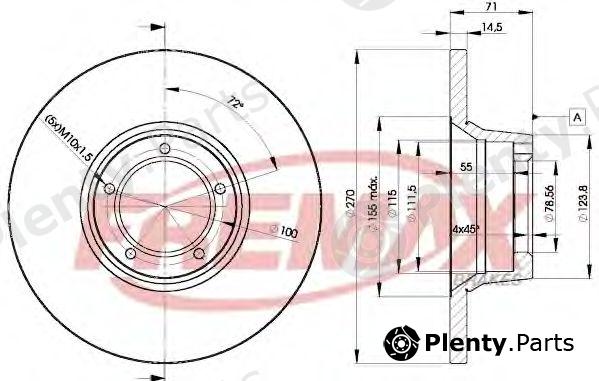  FREMAX part BD-6056 (BD6056) Brake Disc