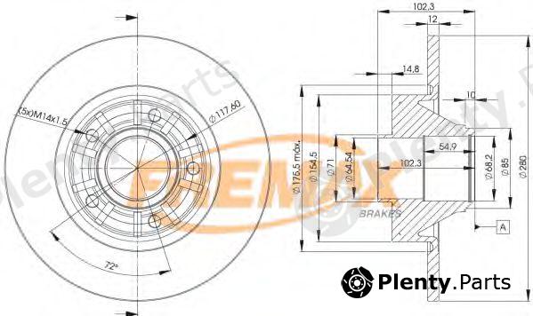  FREMAX part BD-6846 (BD6846) Brake Disc
