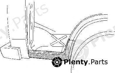  VAN WEZEL part 5858102 Foot Board, door sill