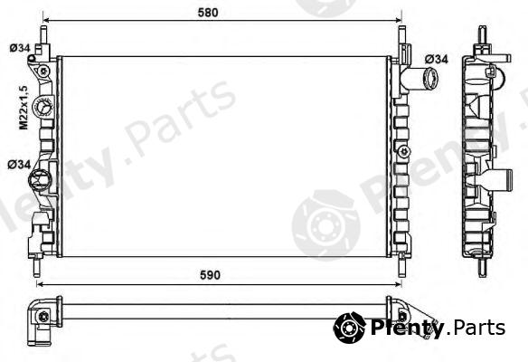  NRF part 54682 Radiator, engine cooling