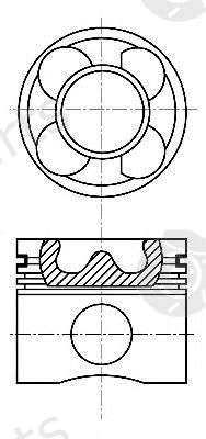  NÜRAL part 87-114405-40 (8711440540) Piston