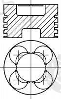  NÜRAL part 87-176907-10 (8717690710) Piston